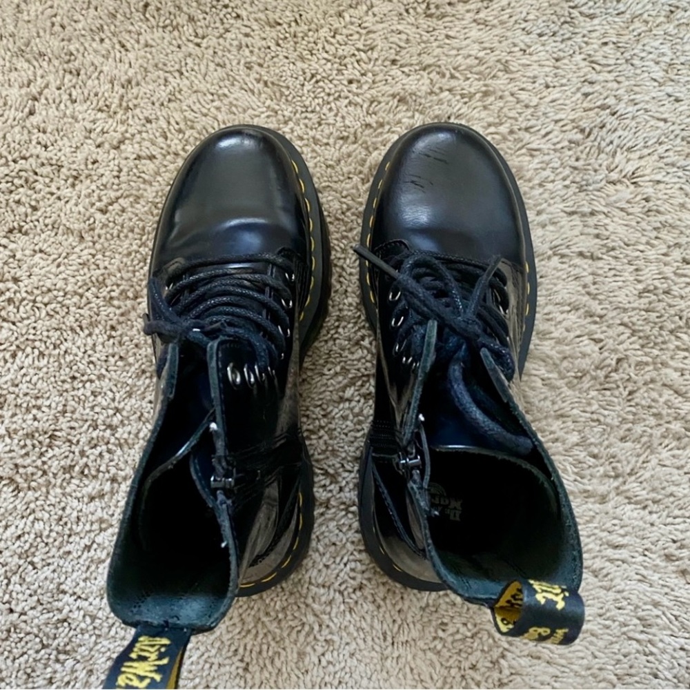 JADON BOOT SMOOTH LEATHER PLATFORMS Dr.Martens - Picture 6 of 7